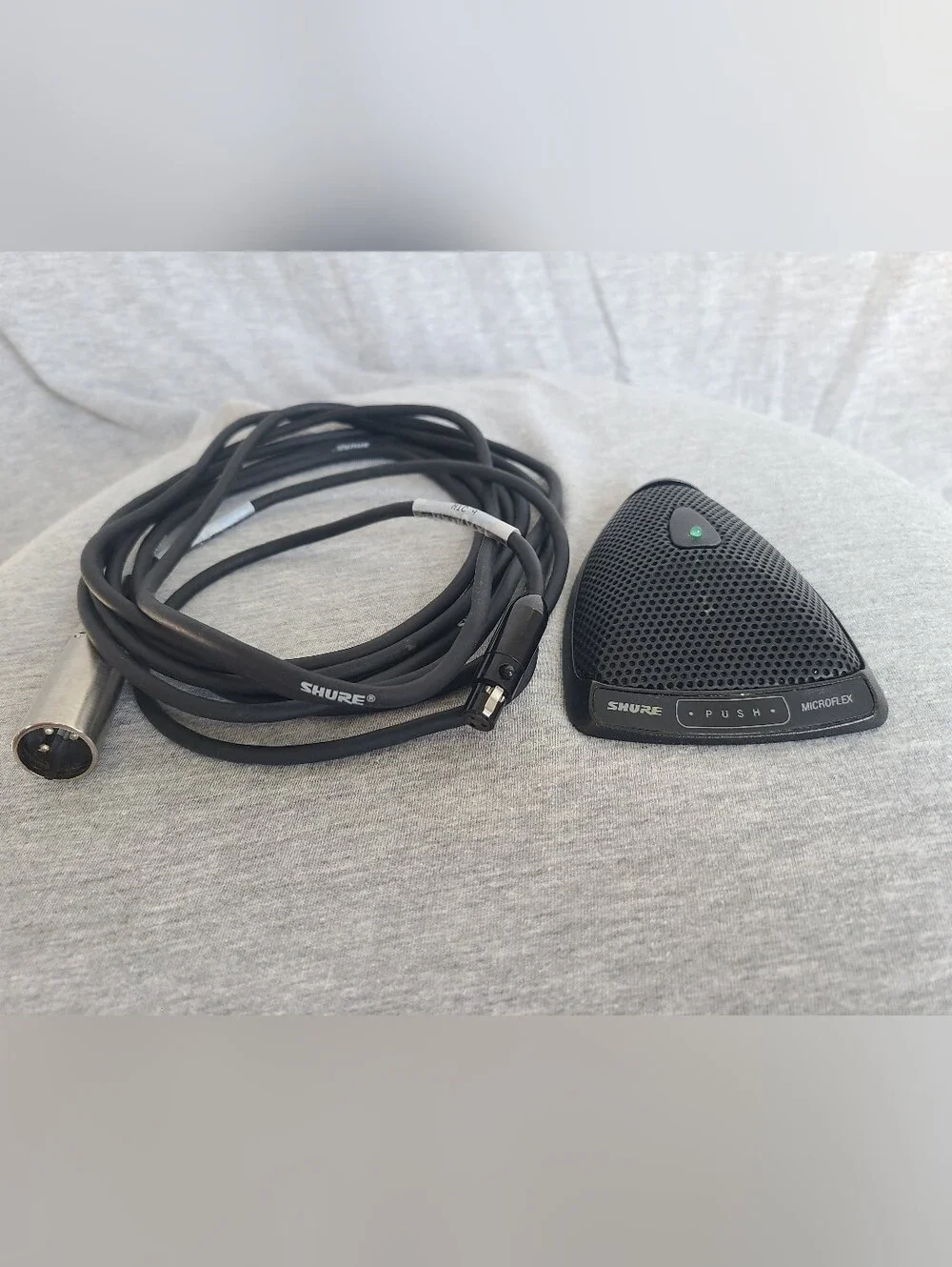SHURE MICROFLEX MX393/0 Condenser Omnidirectional Boundary Microphone XLR cable